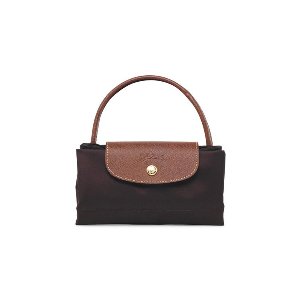 Longchamp Bag With 'S Le Pliage Original' Handle In Tela 'Moka' Women